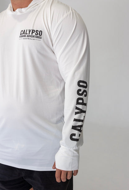 Calypso Crew ‘Skull & Cross Gaff’ Hooded Fishing Shirt