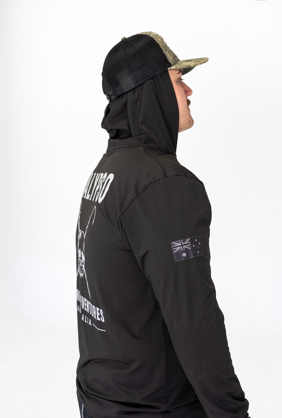 Calypso Crew ‘Skull & Cross Gaff’ Hooded Fishing Shirt