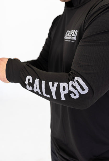 Calypso Crew ‘Skull & Cross Gaff’ Hooded Fishing Shirt